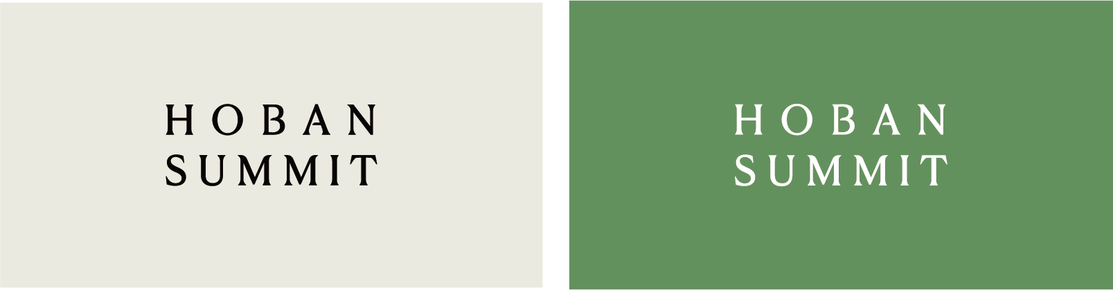 HOBAN SUMMIT Color System - Black, Ivory, Soft Green, Grove Green, Deep Green